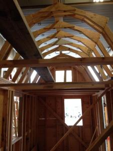 Doesn't our gambrel roof look awesome?