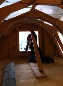 Look at all this headspace in our bedroom loft!