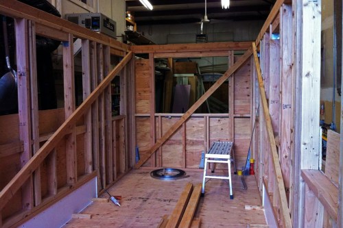 And here comes the sheathing...