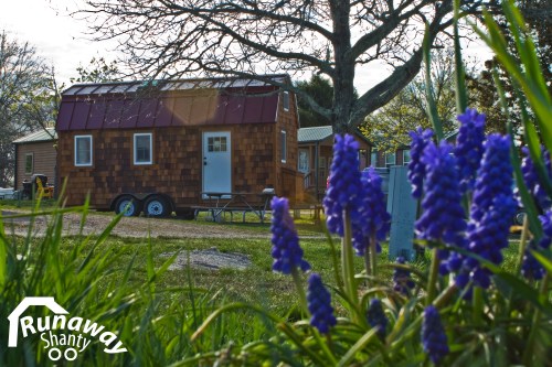 Our tiny house is weatherproof and visiting its first camping ground.